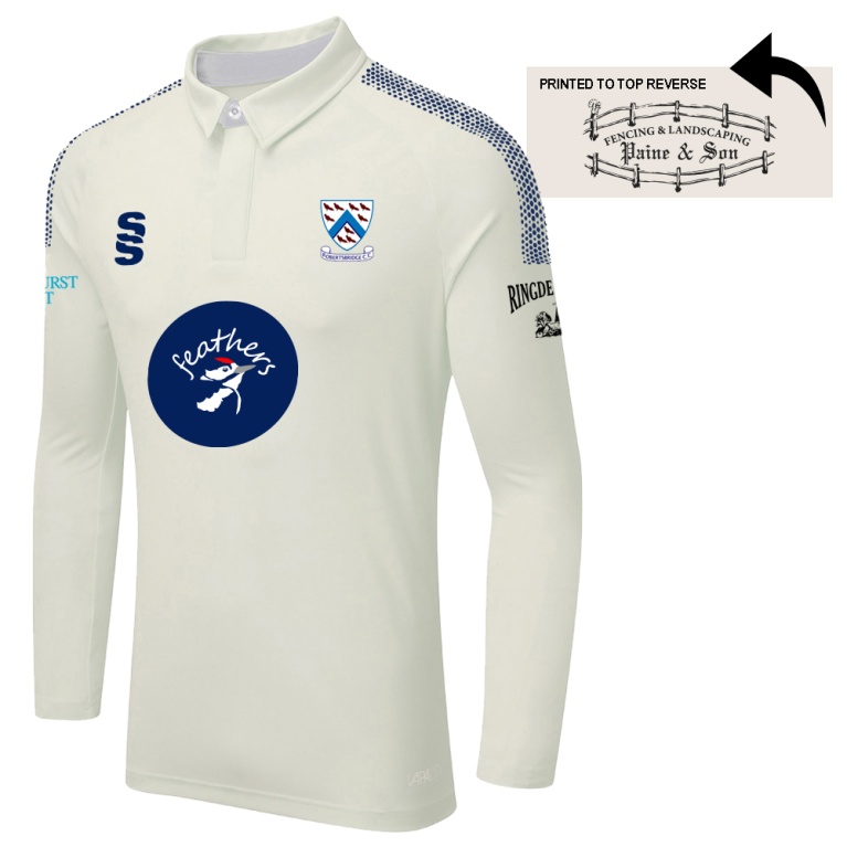 DUAL LONG SLEEVE CRICKET SHIRT (WOMENS)-Ivory