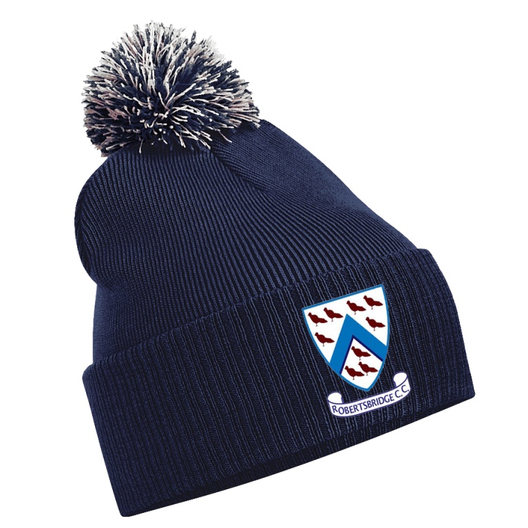 Robertsbridge CC - Snowstar Beanie - Navy/Grey